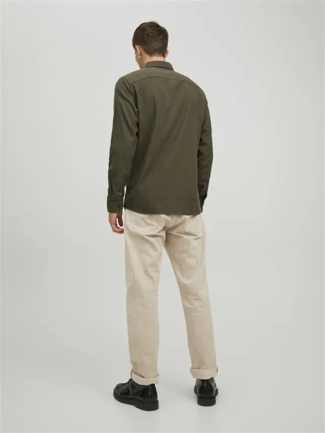 JJECLASSIC MELANGE SHIRT L/S AU22 SN rosin - M 2