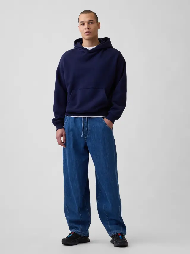 Ανδρικό Τζιν Παντελόνι Extra Baggy medium indigo