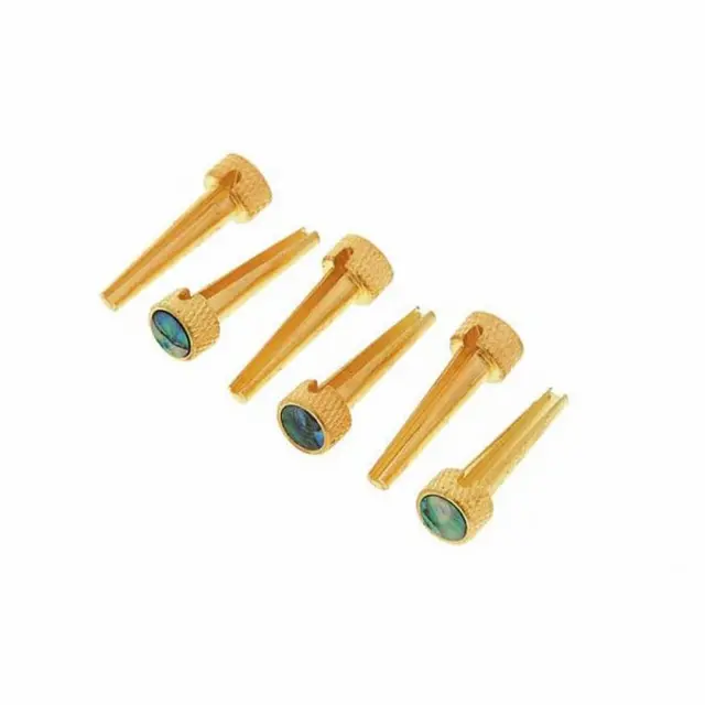 D'Andrea USA TP-2A Σφήνες Ακουστικής Κιθάρας Brass Abalone (Σετ)
