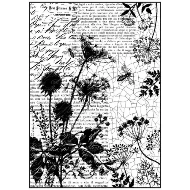 Ριζόχαρτο για decoupage - Γράμματα & Μέλλισες - A4