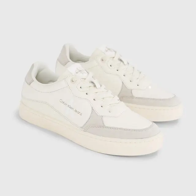 Calvin Klein - Ανδρικά Sneakers Classic Cupsole Low Lth Ml Fad YM0YM00885-0GF Λευκό - 46 3