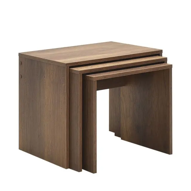 Σετ τραπεζάκια Ζιγκόν SHP-103-OO Καρυδί Oslo 55x47x40cm 3