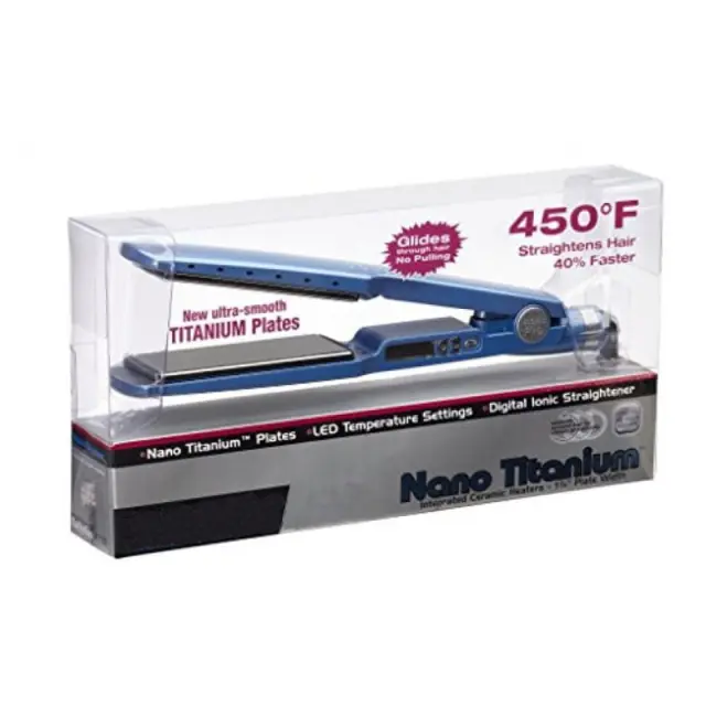 Ισιωτική μαλλιών με κεραμικές πλάκες - Nano titanium straightener z698911 2