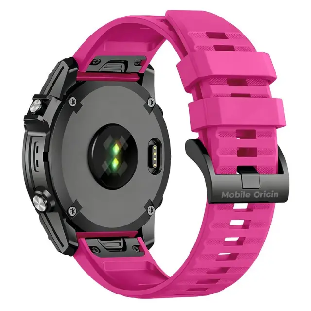 Mobile Origin Easy Strap Silicone Garmin Watch 22mm Pink 2