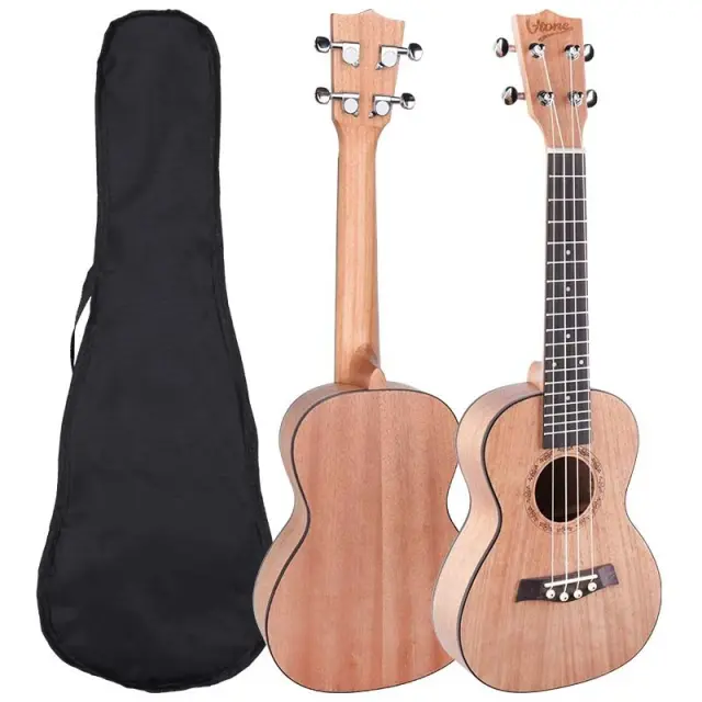 V-TONE UK23 WOOD 23" acoustic concert ukulele + cover