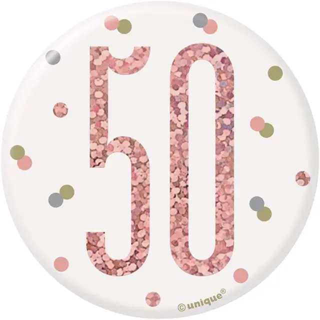 Κονκάρδα 50 Glitz Rose Gold Birthday