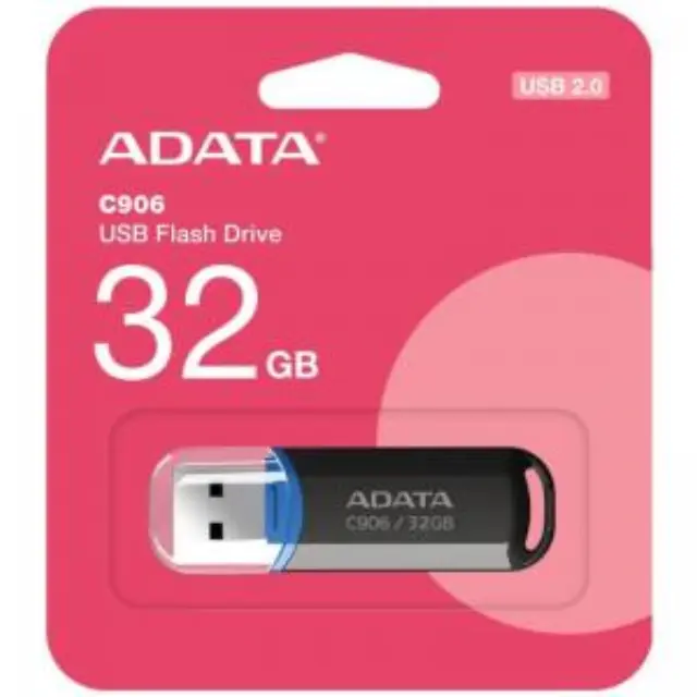 USB 2.0 Flash Disk Adata C906 USB A 32GB Μαύρο N71303 3