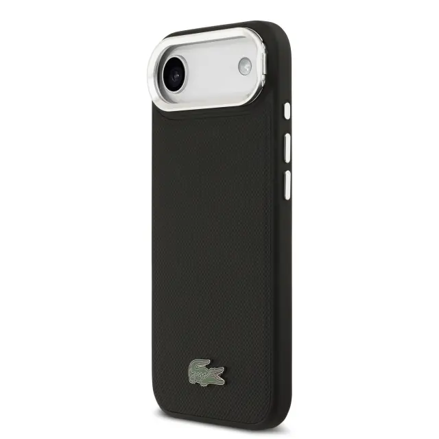 Lacoste Iconic Petit Pique Camera Stand MagSafe Case for iPhone Air Black 2