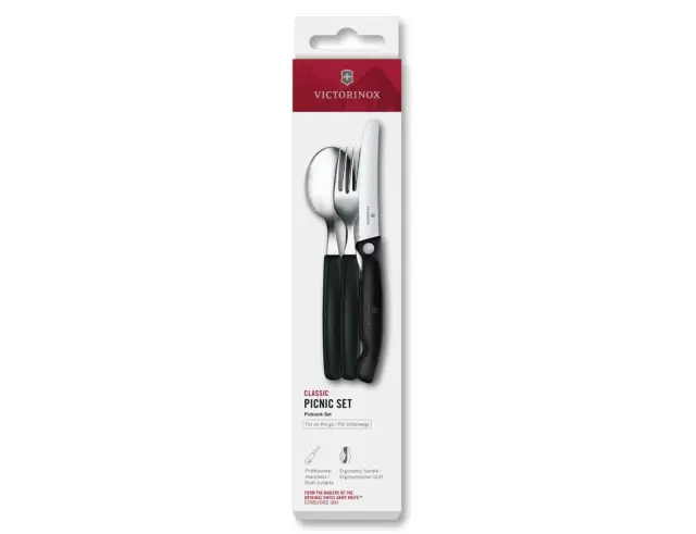 Σετ Μαχαιροπίρουνα Victorinox Swiss Classic - Black - 3 τεμάχια6.7193.3F 2