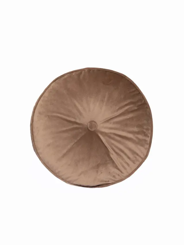 Palamaiki Διακοσμητικο Μαξιλαρι Velvet Feel Ø40cm VF803 BEIGE