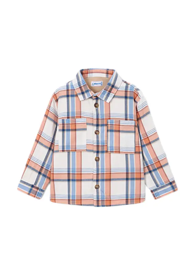 Mayoral παιδικό καρό πουκάμισο overshirt για αγόρι 16-04142-2