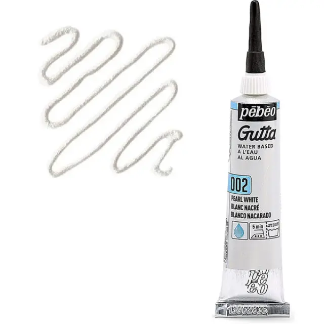Pebeo Gutta Μεταξιού Setasilk Σωληνάριο - 002 Pearl White - 20ml