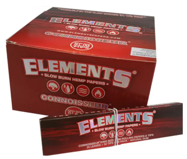 Elements Χαρτάκια - Connoisseur Hemp - King Size Slim με Τζιβάνες 24τεμ.