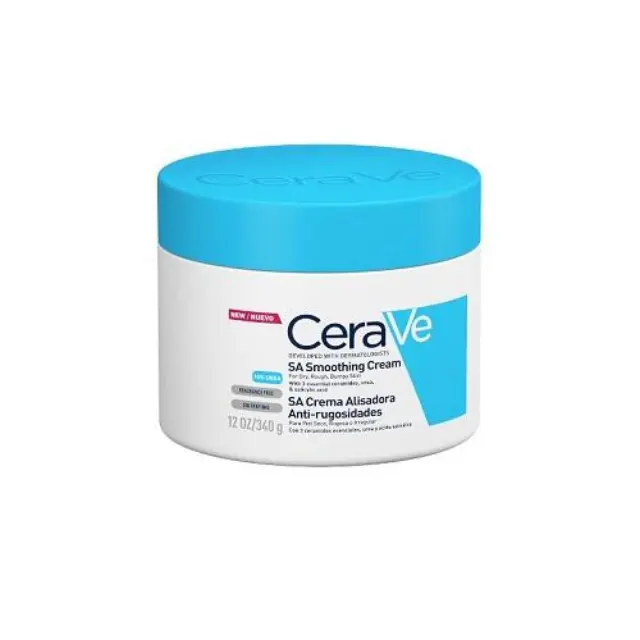 CeraVe SA Smoothing Cream Ενυδατική Κρέμα με Ουρία για το Ξηρό/Τραχύ/Ανομοιόμορφο Δέρμα, 340gr