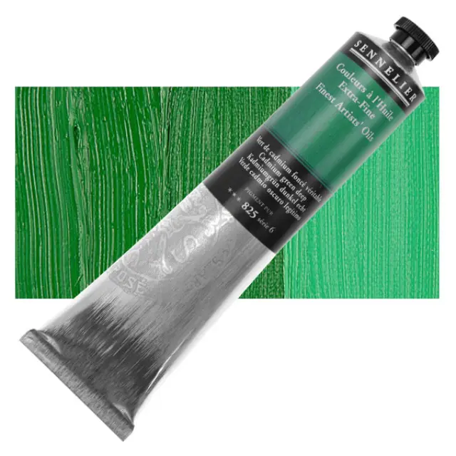 Sennelier Λάδι Finest Artists Oil 825 Cadmium Green Deep - 200ml