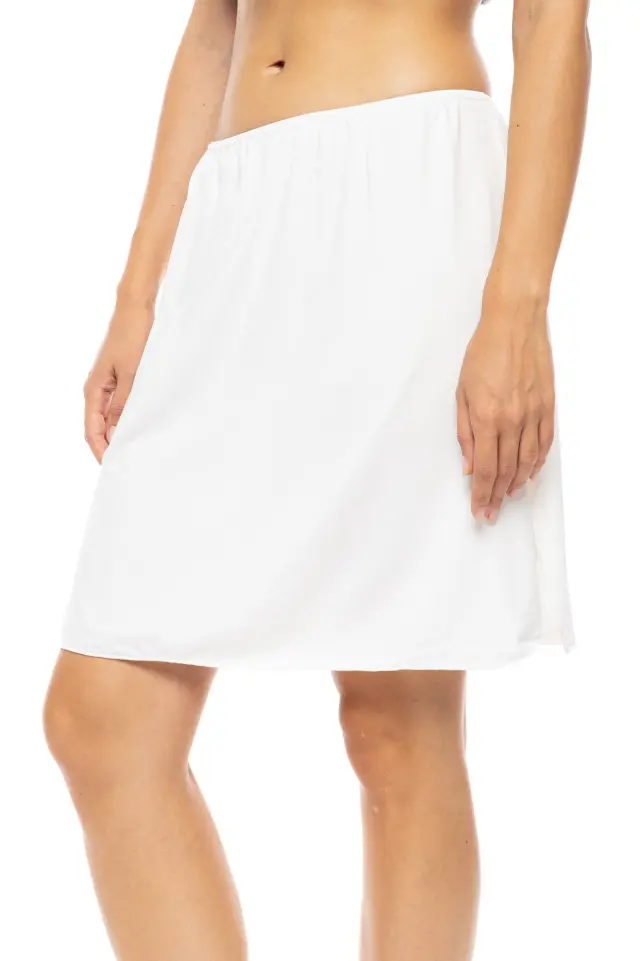 Μεσόφουστα Inner Skirt Long 205 White Pink Label 2