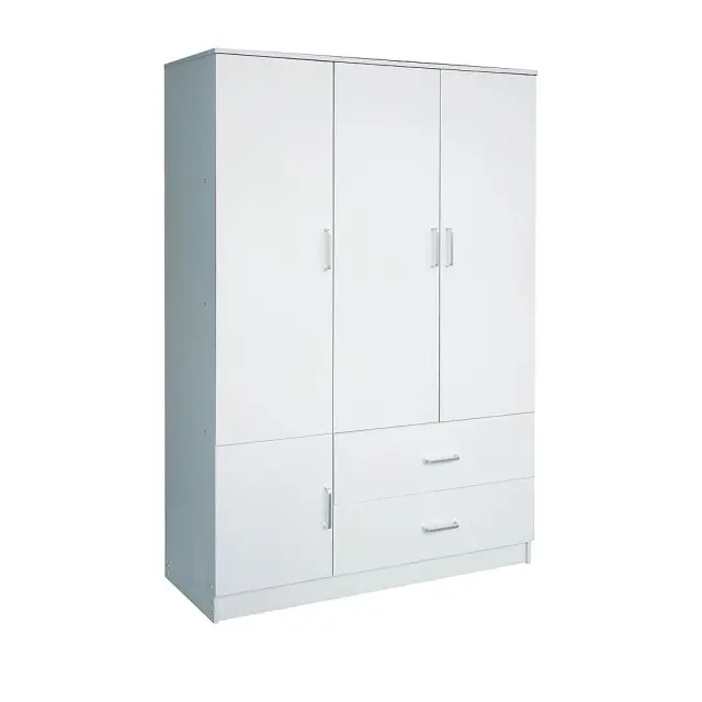 Ντουλάπα Τετράφυλλη CLOSET Λευκό MDF 120x50x180cm