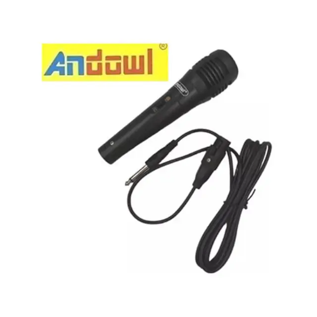 Andowl Ενσύρματο Μικρόφωνο Karaoke Q-MIC544 σε Μαύρο Χρώμα 2