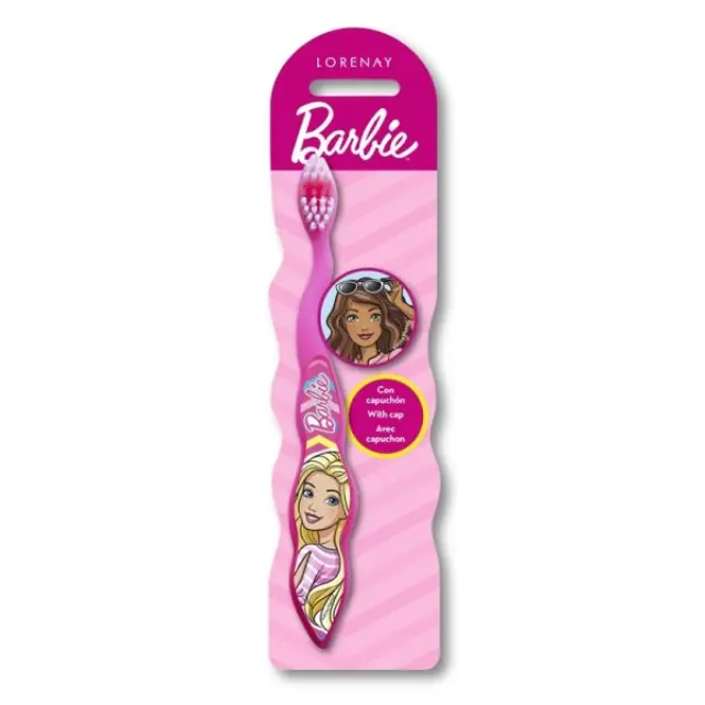 Lorenay Οδοντόβουρτσα Barbie Παιδική με Καπάκι