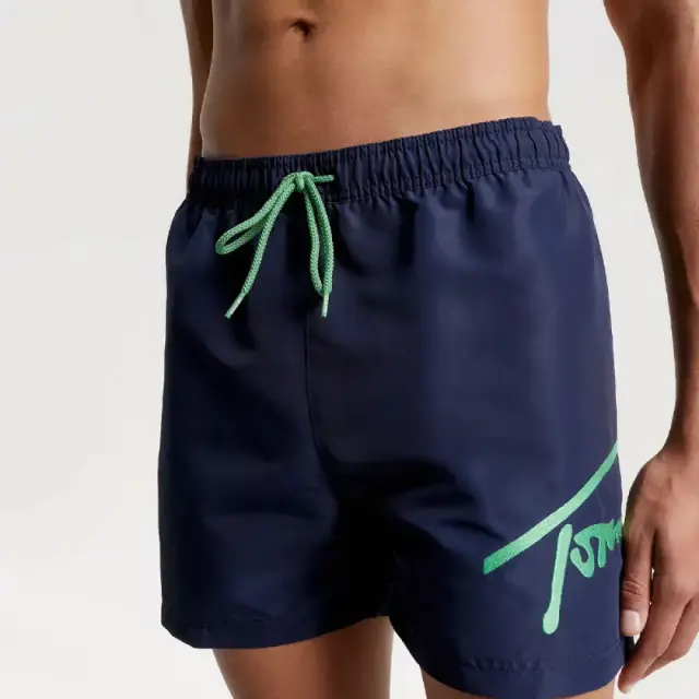 Tommy Hilfiger - Ανδρικό Μαγιό Σορτς Sf Medium Drawstring UM0UM02862-C87 Μπλε Σκούρο - M 2