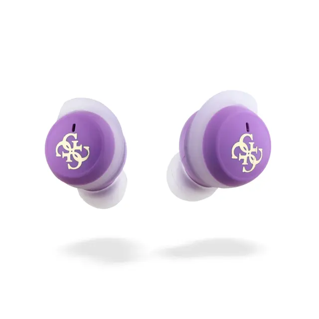 Guess 4G Logo Mini TWS Wireless Earphones Purple 3