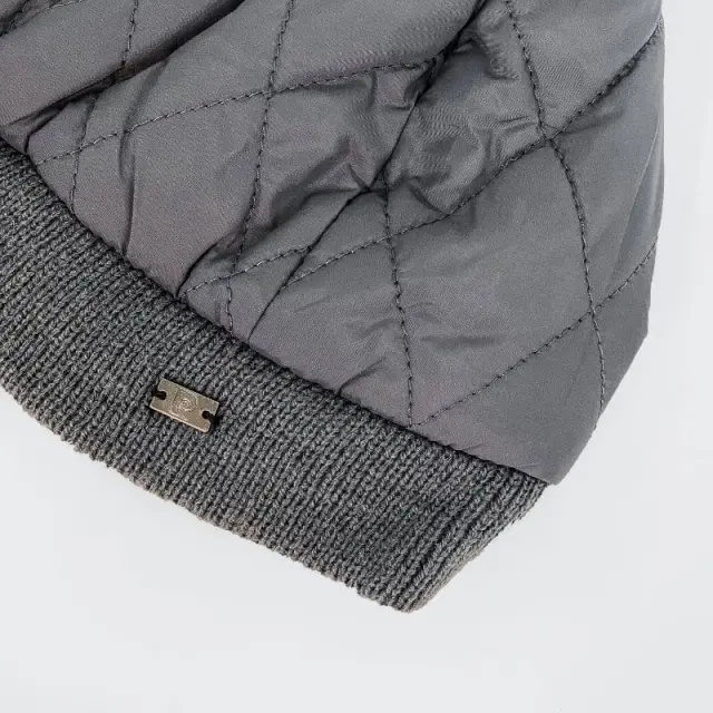 Σκουφάκι Με Γουνάκι Pierre Gardin PCH735 Γκρι - One Size 2