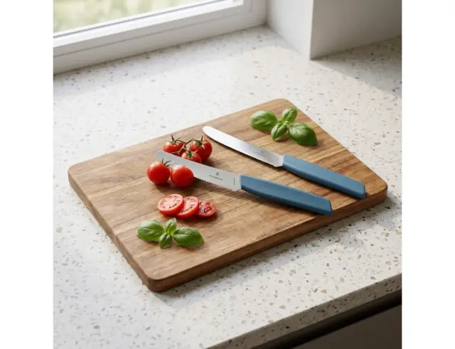 Σετ Μαχαίρια Γενικής Χρήσης Victorinox Swiss Modern με μήκος λεπίδας 11cm - Blue - 2 τεμάχια6.9006.11W2B