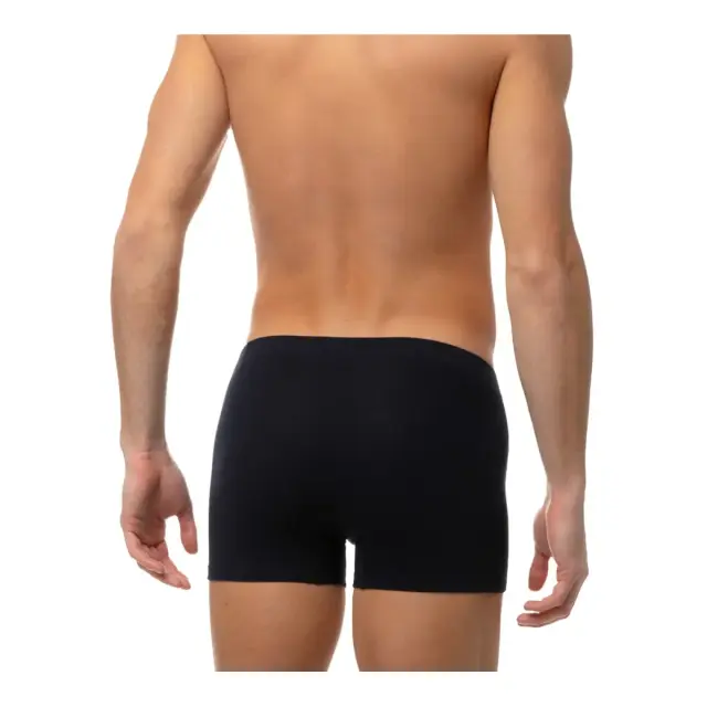 Sporties Βαμβακερό Ανδρικό Boxer με Εσωτερικό Λάστιχο 2 τεμάχια Minerva - Μαύρο 3