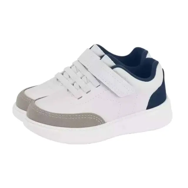 Molekinho Παιδικά Sneakers με Σκρατς White Blue 3