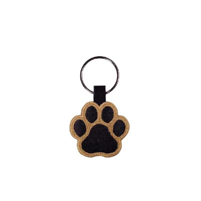 ActionLab Κεντητό Μπρελόκ Animal Paw Brown Μονόχρωμο 2