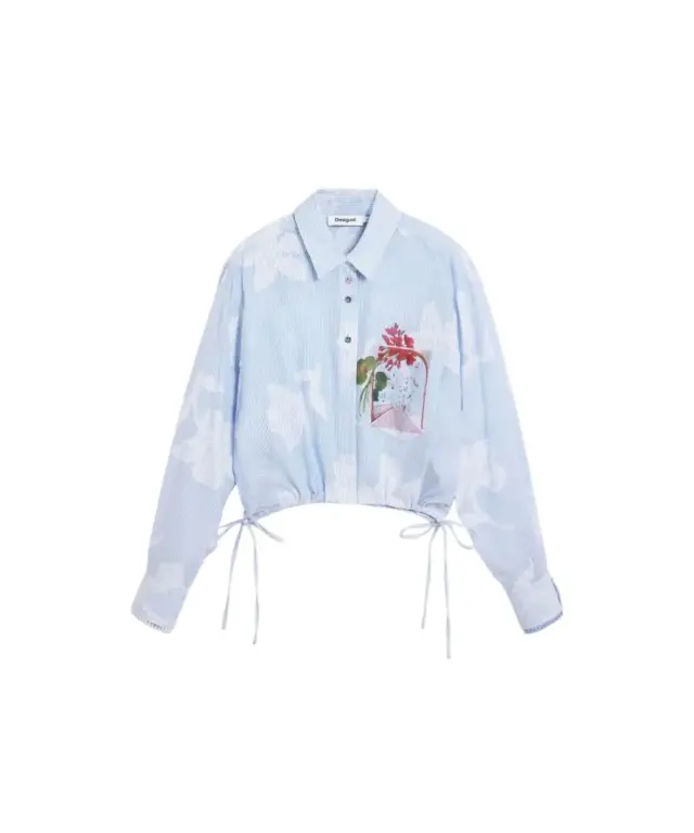 Desigual - Γυναικείο Πουκάμισο Parker 26SWCW28-5029 Σιέλ