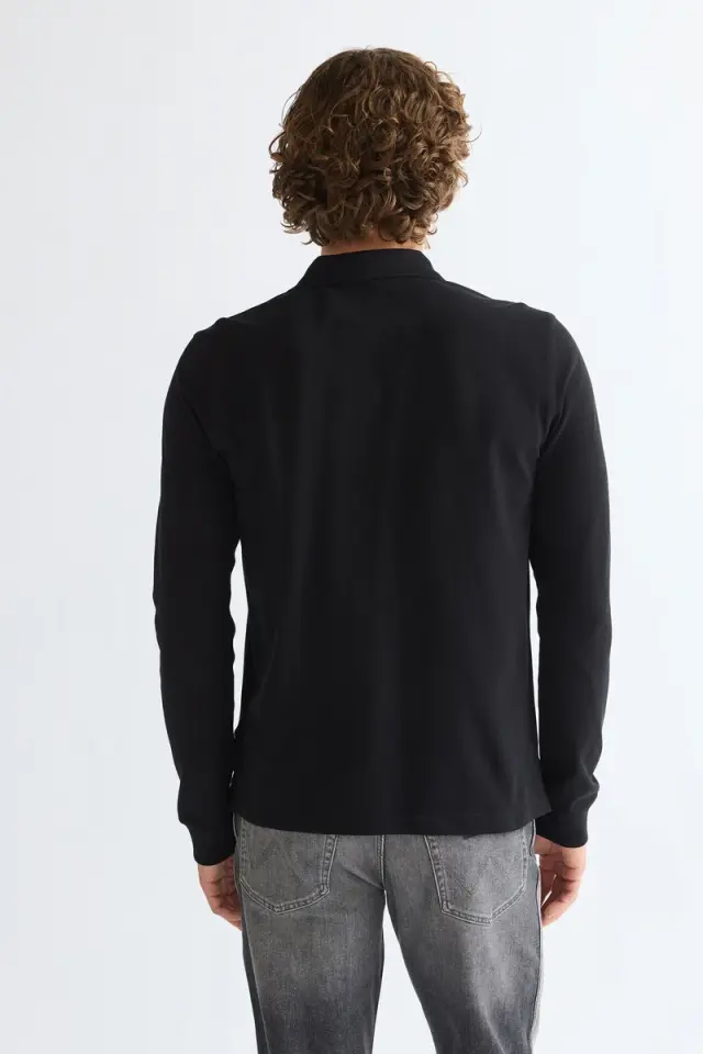 Wrangler Ανδρική Pique Polo Mπλούζα 112387207 – Black - XXL 2