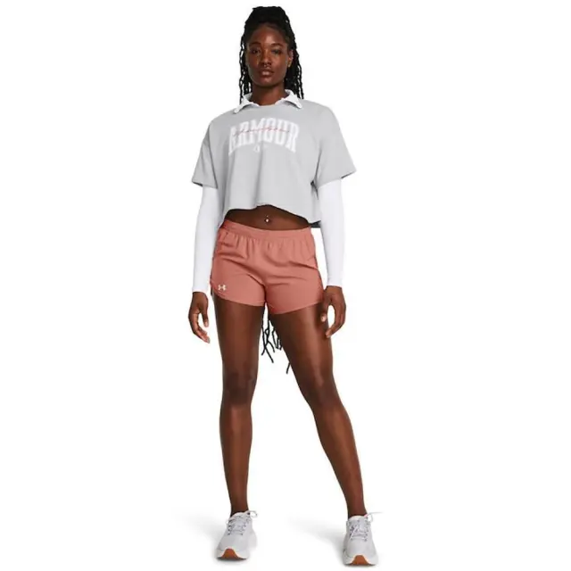Under Armour Scripted Crop T-Shirt (1383050-011) - Γκρί - S 2