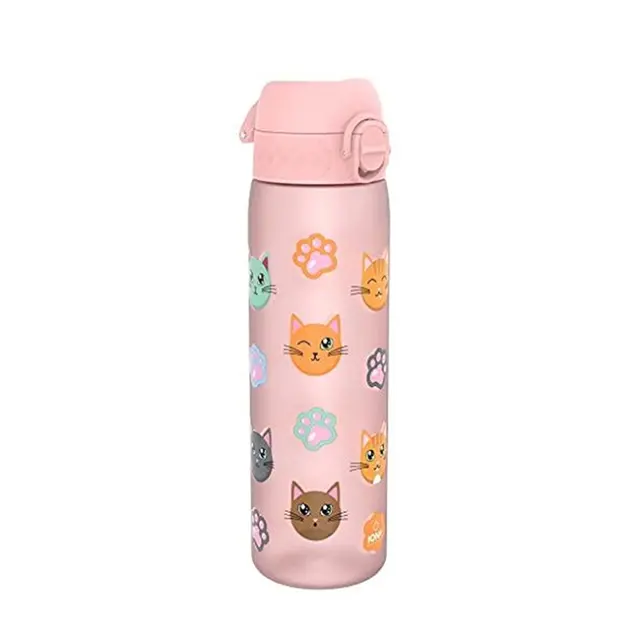 ION8 Slim Παγούρι Πλαστικό 500ml Γάτες (I8RF500PRCATS)