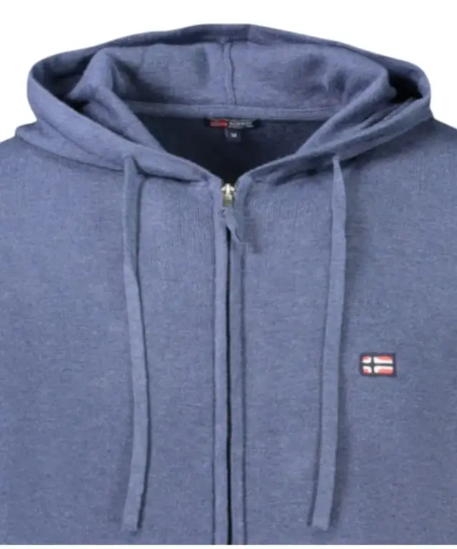 Norway Nautical School - Ανδρικό Πουλόβερ Με Φερμουάρ 843105-DENIM Μπλε - 2XL 3