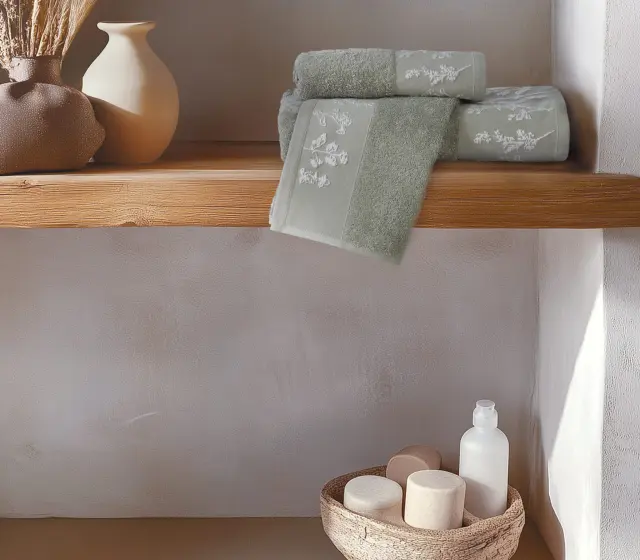 ΠΕΤΣΕΤΑ ΠΡΟΣΩΠΟΥ CLARIS 50X90 NEF-NEF HOMEWARE GREEN
