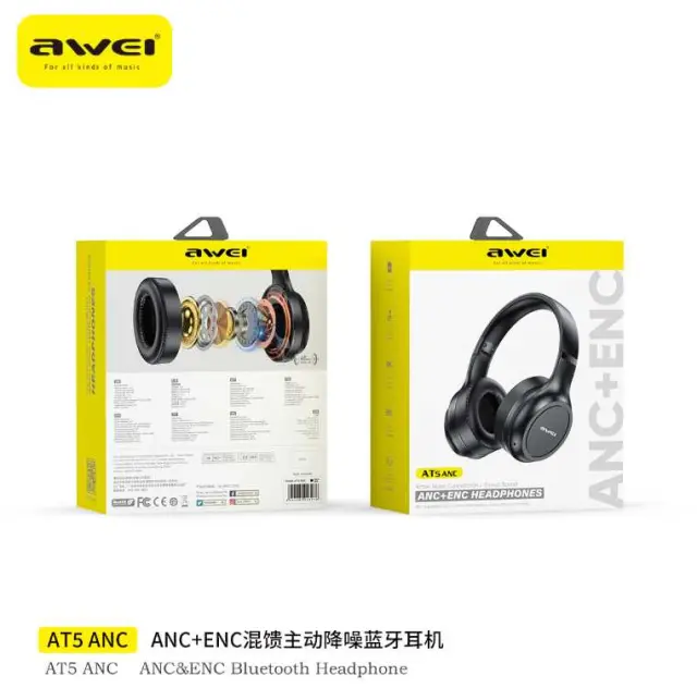 Ασύρματα ακουστικά - Headphones - AT5 - AWEI - 023276 3