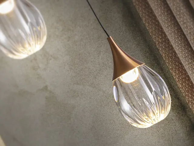 CORINA Lamp 1L Black-Copper | Κρεμαστό Φωτιστικό Οροφής με LED Μαύρο Χάλκινο 2