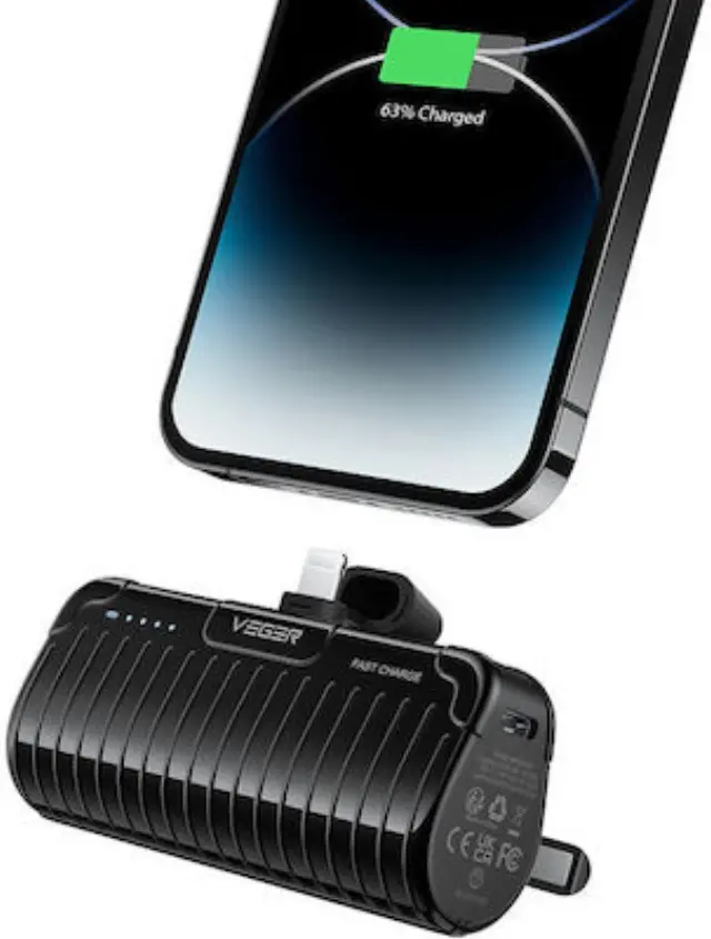 VEGER® W0558 - Cordless Mini Power Bank 5000mAh 20W PD Fast Charging For Type-C 2