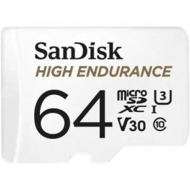 SanDisk High Endurance memory card 64 GB MicroSDXC UHS-I Class 10