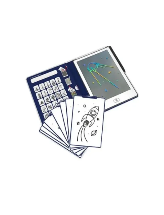KIDYWOLF Tablet Ζωγραφικής με Οθόνη LCD 30 σχέδια Galaxy (4+ ετών) 182167