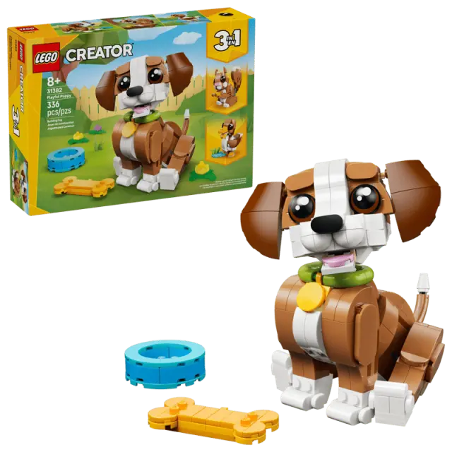 LEGO® Creator 3-in-1 Cute Animals: Playful Puppy Dog για 8+ Ετών 336τμχ - 31382 2