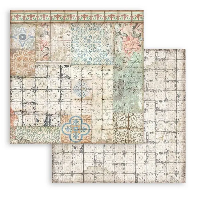 Χαρτιά scrapbooking Stamperia 10τεμ, 30.5x30.5cm, Maxi Background selection, Casa Granada 3