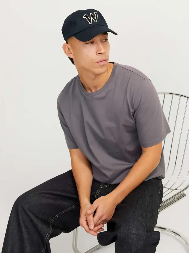 JJEORGANIC BASIC TEE SS O-NECK NOOS Castlerock 3