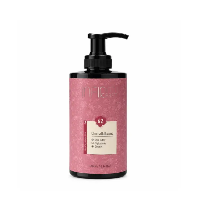 Chroma Reflexions (62) Pink Hair Mask Semi Permanent 300ml by Infinity Care - Ροζ Χρωμομάσκα Ημιμόνιμης Βαφής
