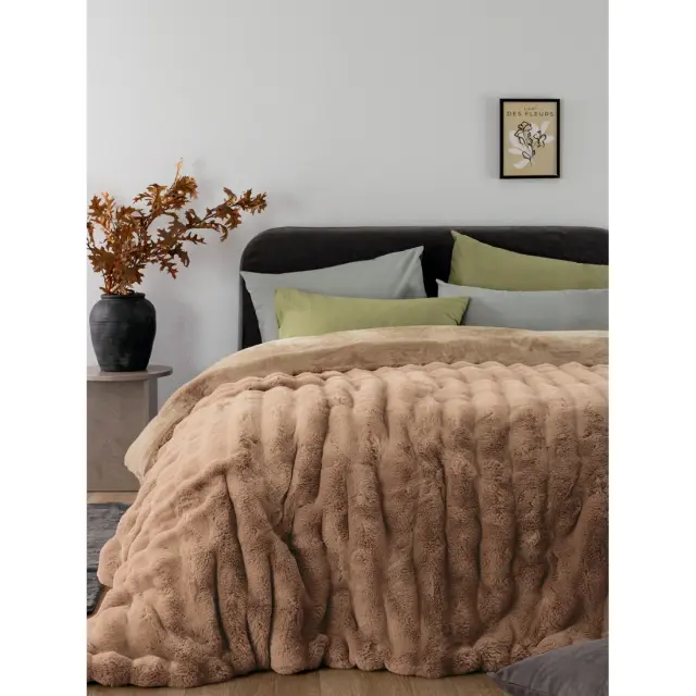 Κουβερτοπαπλωμα Palamaiki Comfo Taupe - Μονό 160 x 220