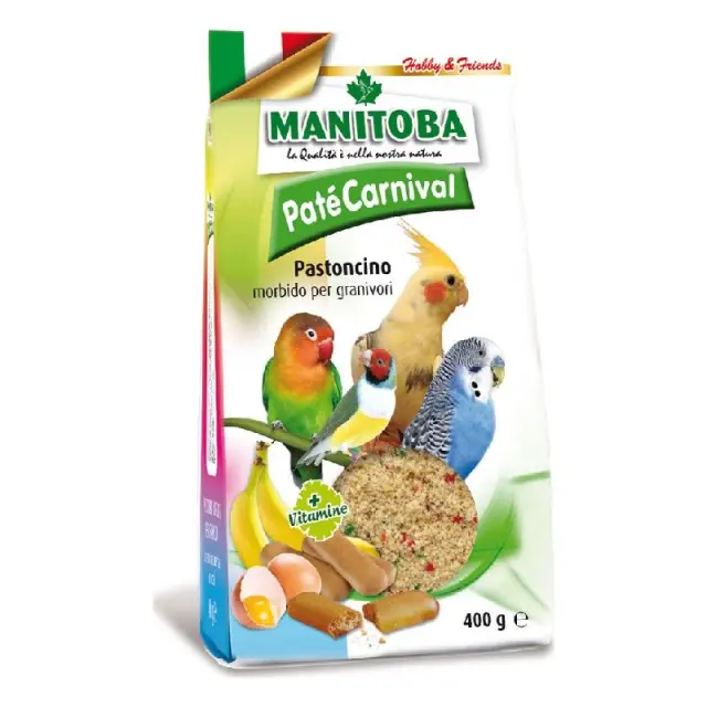 Manitoba Pate Carnival - Αυγοτροφή για σποροφάγα εξωτικά 400g