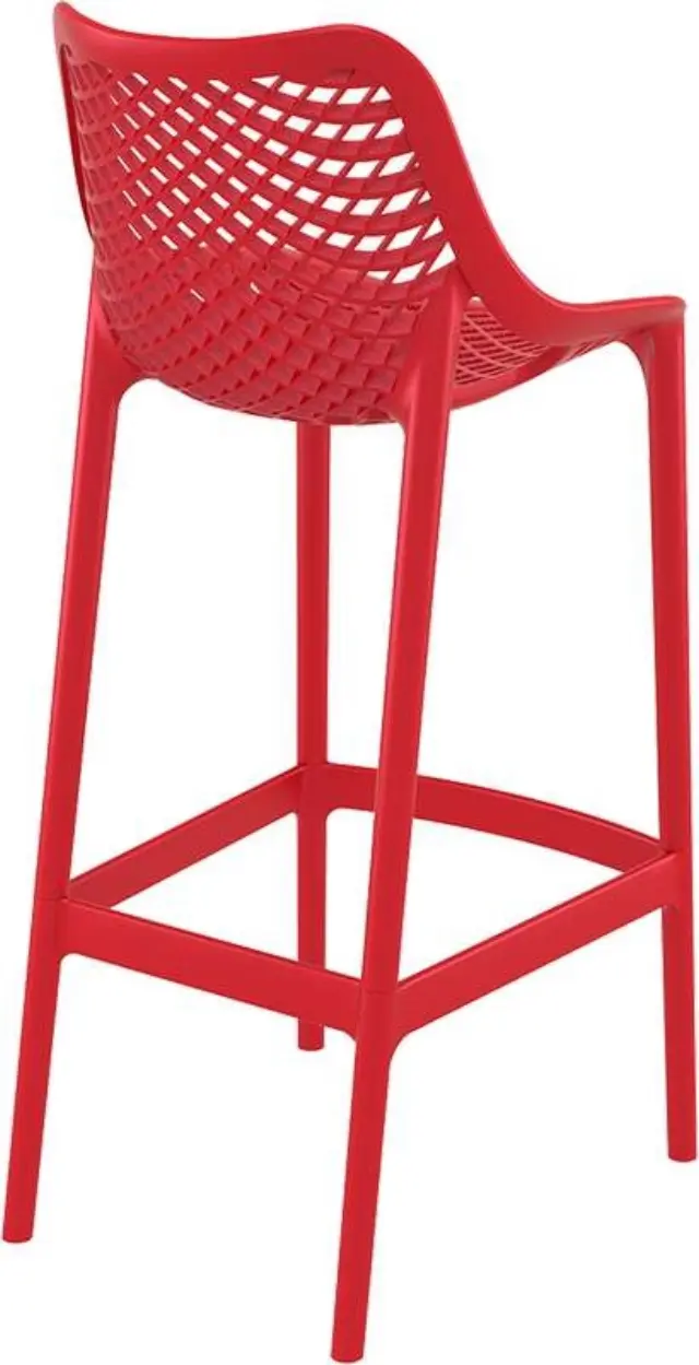 Σκαμπό Bar AIR Κόκκινο PP 45x53x75/105cm 2