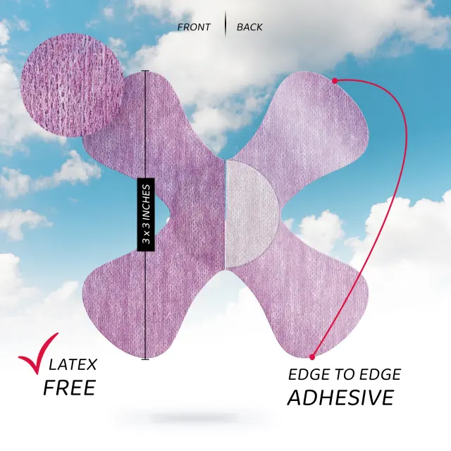 Not Just a Patch X-Mini Air Αδιάβροχα Αυτοκόλλητα για Αισθητήρες Freestyle Libre 2 Plus, Dexcom G7, Dexcom ONE+, Medtronic Guardian, Sibionics, Syai Ultra & Medtrum TouchCare Nano 20τμχ – Μωβ 3