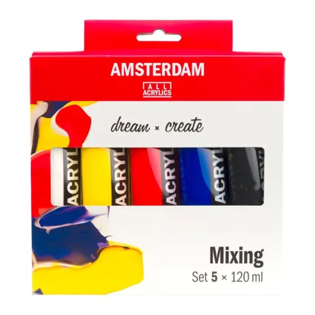 Σετ Ακρυλικά Talens Amsterdam, Mixing 5 Χρώματα x 120ml